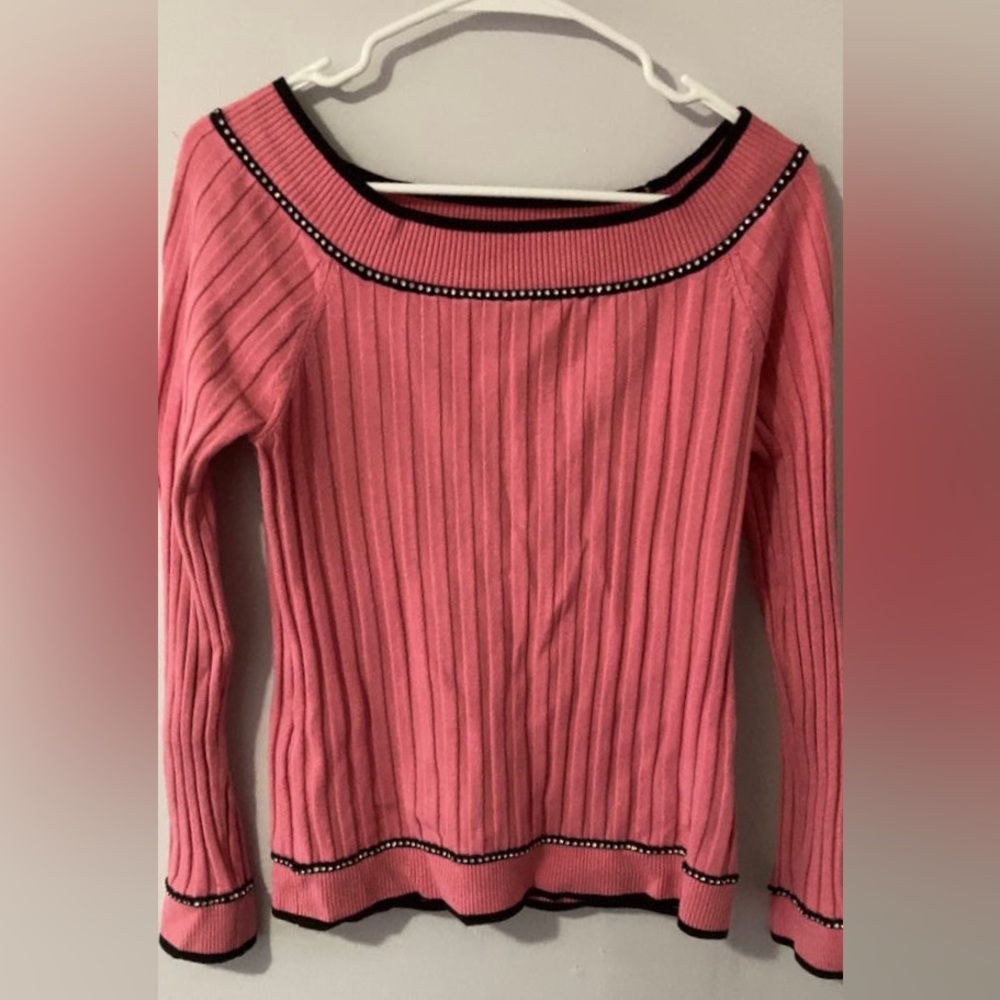 Pink with rhinestone long sleeve